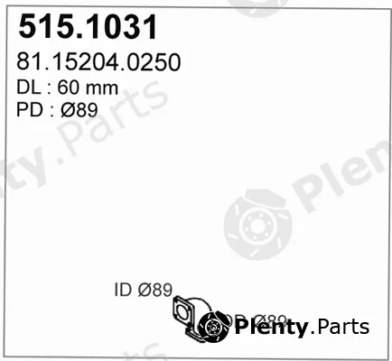 Asso 515.1031 — Exhaust Pipe