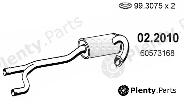 Asso 02.2010 — Front Muffler