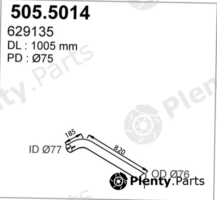 Asso 505.5014 — Exhaust Pipe