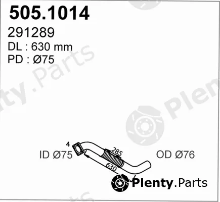 Asso 505.1014 — Exhaust Pipe