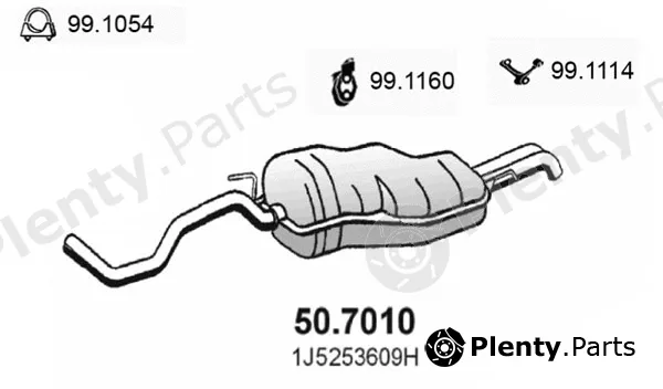 Asso 50.7010 — Rear Muffler
