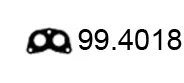 Asso 99.4018 — Gasket, exhaust pipe