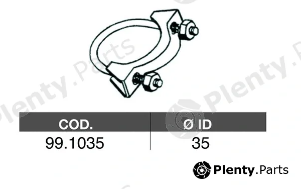 Asso 99.1035 — Pipe Connector, exhaust system