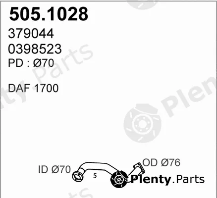 Asso 505.1028 — Exhaust Pipe