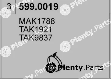Asso 599.0019 — Mounting Kit, muffler