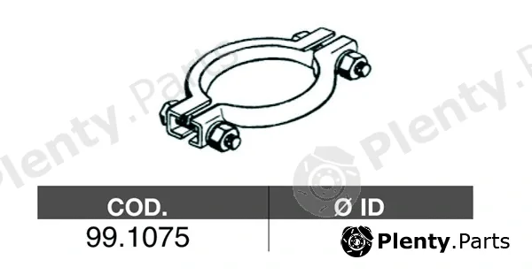 Asso 99.1075 — Pipe Connector, exhaust system