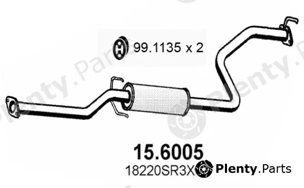 Asso 15.6005 — Centre Muffler