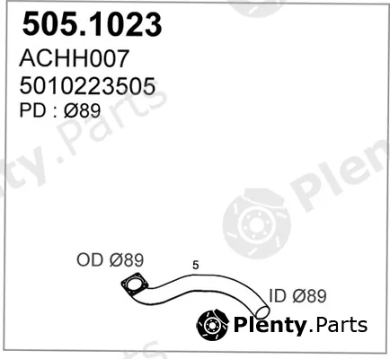 Asso 505.1023 — Exhaust Pipe