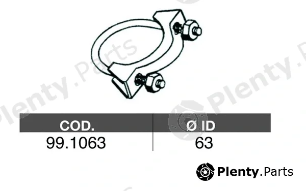 Asso 99.1063 — Pipe Connector, exhaust system