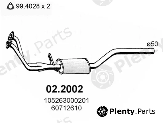 Asso 02.2002 — Front Muffler