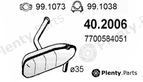 Asso 40.2006 — Front Muffler