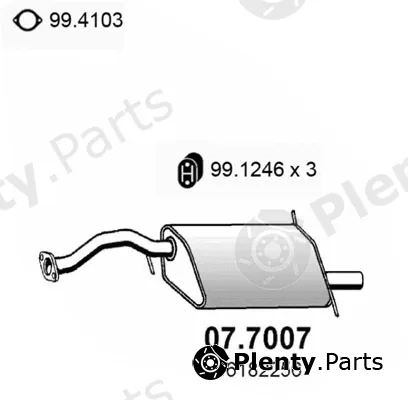 Asso 07.7007 — Rear Muffler