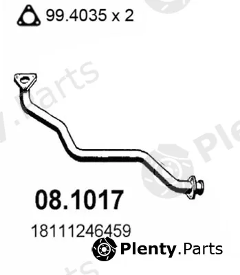 Asso 08.1017 — Exhaust Pipe