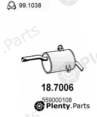 Asso 18.7006 — Rear Muffler