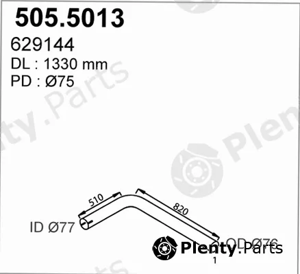 Asso 505.5013 — Exhaust Pipe