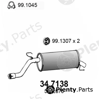Asso 34.7138 — Rear Muffler