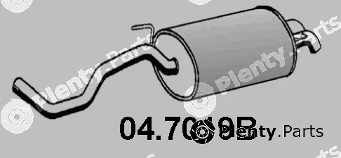 Asso 04.7019B — Rear Muffler