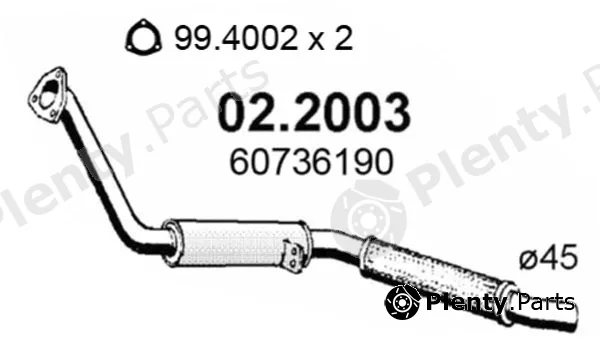 Asso 02.2003 — Front Muffler