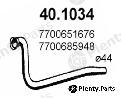 Asso 40.1034 — Exhaust Pipe