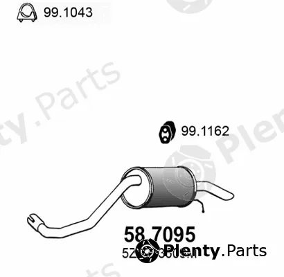 Asso 58.7095 — Rear Muffler