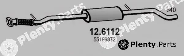 Asso 12.6112 — Centre Muffler