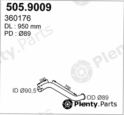 Asso 505.9009 — Exhaust Pipe