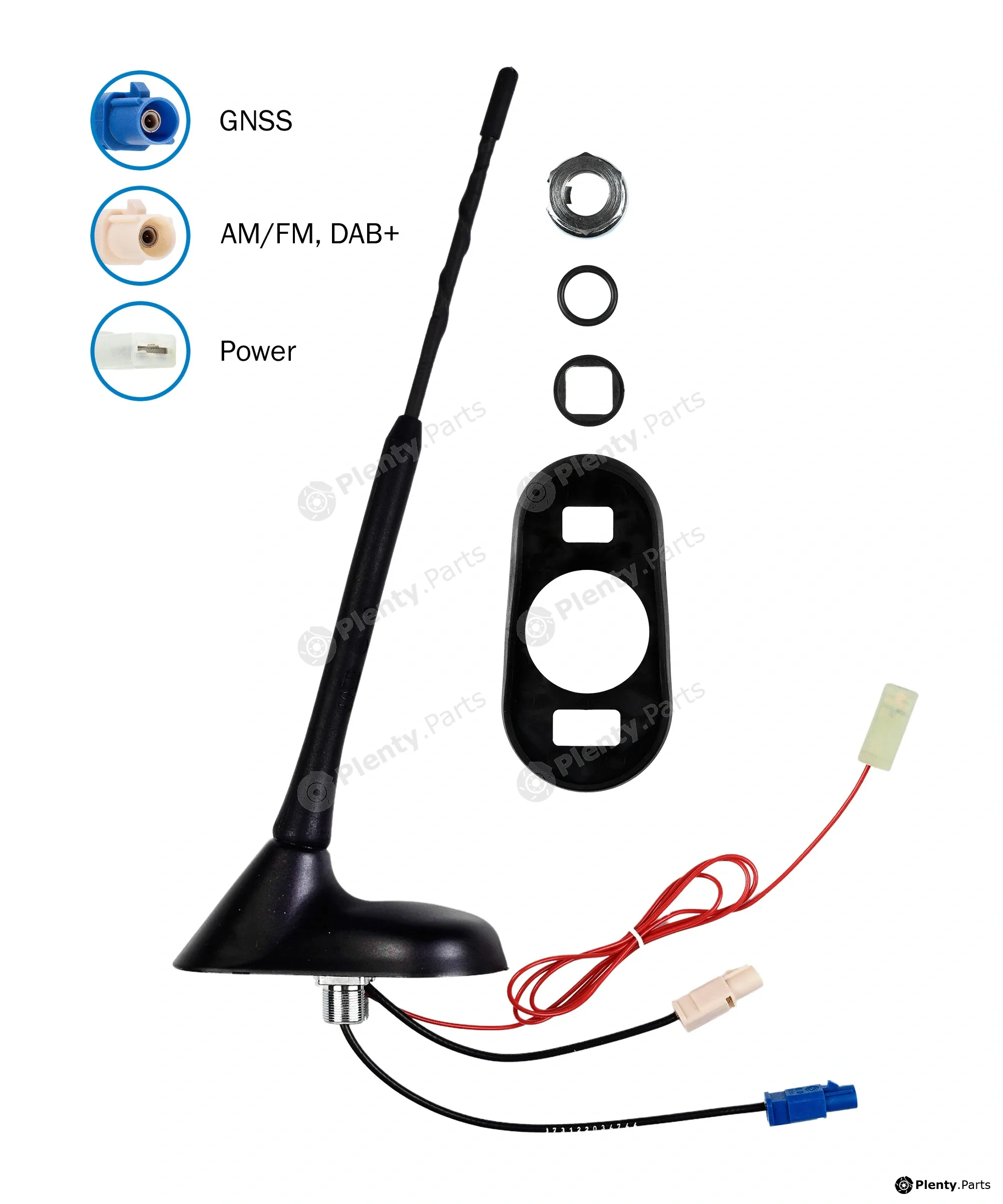 Desaysv 3731.01 — Aerial 3731.01 Kombiflex-roof-antenna AM/FM, DAB+, GNSS