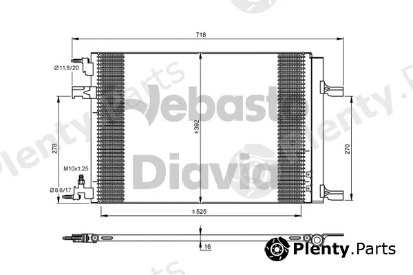 Webasto 82D0225683A — Condenser, air conditioning