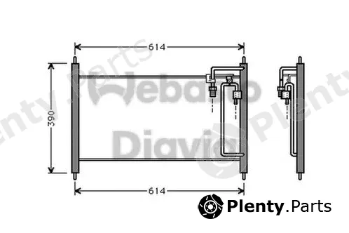 Webasto 82D0225129A — Condenser, air conditioning