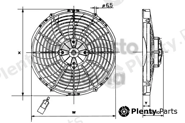Webasto 62080108A — Fan, engine cooling