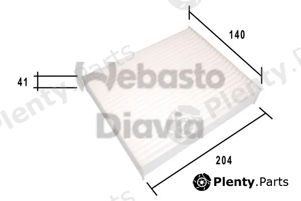 Webasto 82D0325185A — Filter, cabin air