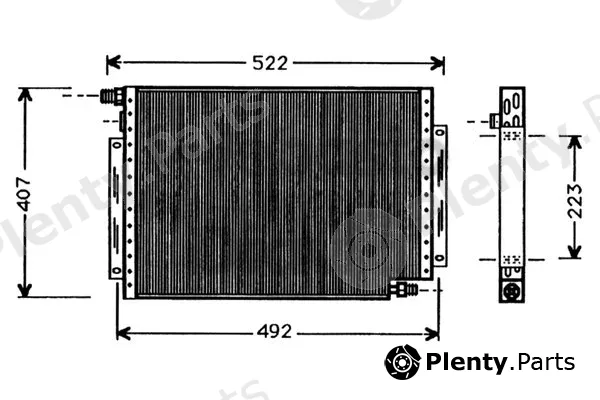 Webasto 82D0225241A — Condenser, air conditioning