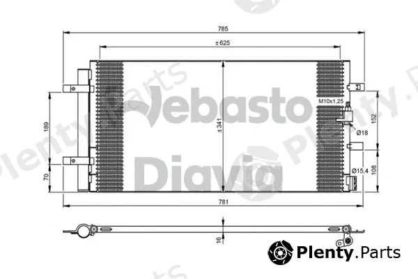Webasto 82D0226294MA — Condenser, air conditioning