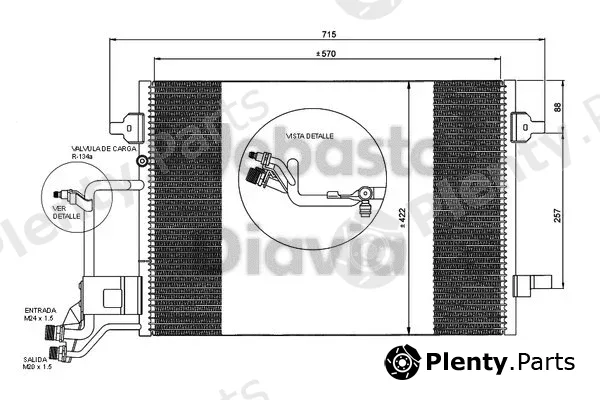 Webasto 82D0225011B — Condenser, air conditioning