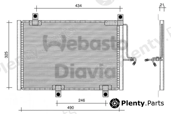Webasto 82D0225002B — Condenser, air conditioning