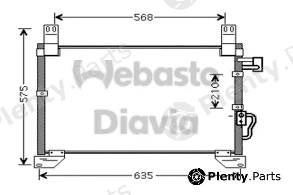 Webasto 82D0226220MA — Condenser, air conditioning