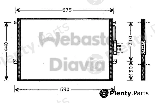 Webasto 82D0225249A — Condenser, air conditioning