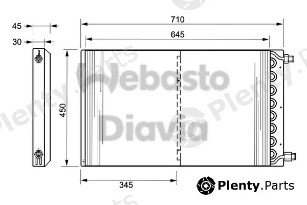 Webasto 62022334ORA — Condenser, air conditioning
