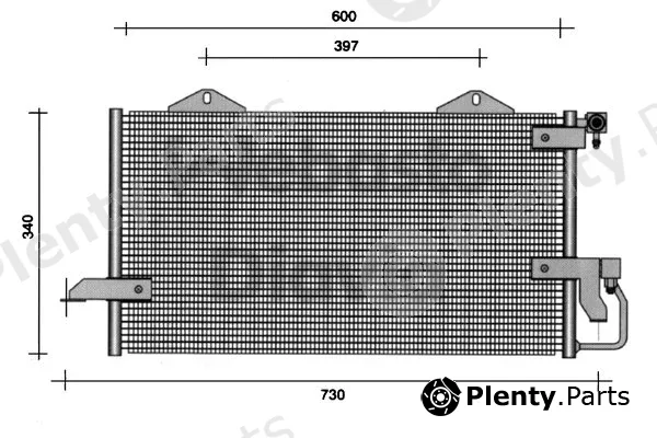 Webasto 82D0225010B — Condenser, air conditioning