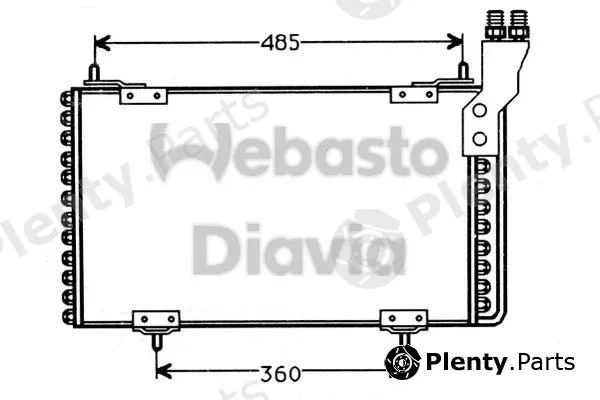 Webasto 82D0225158A — Condenser, air conditioning