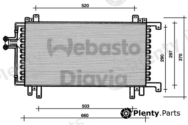 Webasto 82D0225058A — Condenser, air conditioning