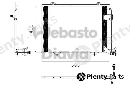 Webasto 82D0225432A — Condenser, air conditioning