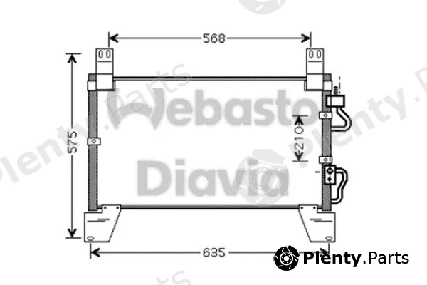 Webasto 82D0226221MA — Condenser, air conditioning