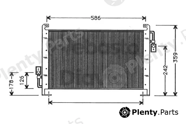 Webasto 82D0225245A — Condenser, air conditioning