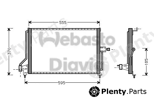 Webasto 82D0225047B — Condenser, air conditioning