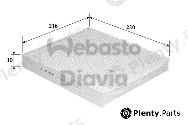 Webasto 82D0325111A — Filter, cabin air