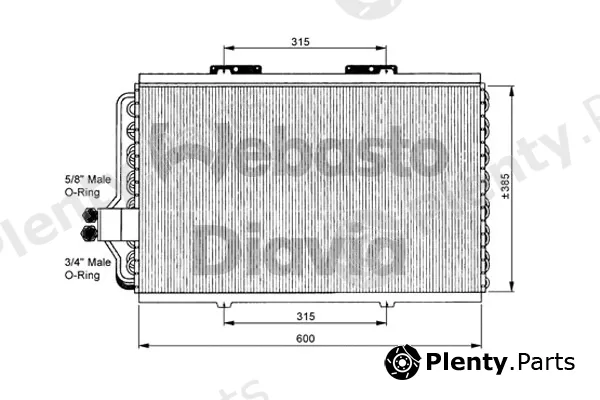 Webasto 82D0225062MS1A — Condenser, air conditioning