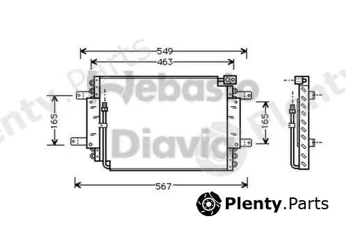 Webasto 82D0225215A — Condenser, air conditioning