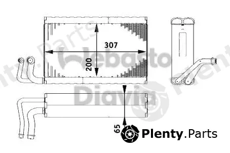 Webasto 82D0525182A — Evaporator, air conditioning