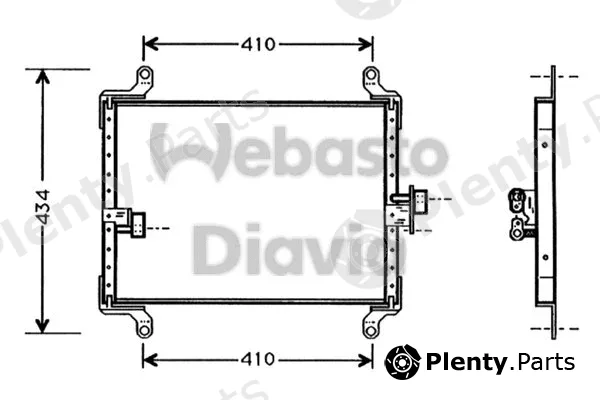 Webasto 82D0225261A — Condenser, air conditioning